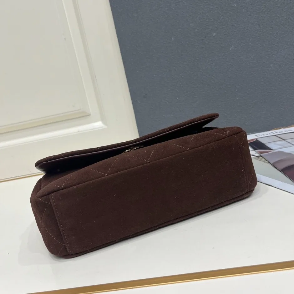 1785750064246928.jpg キルティング スエード ショルダーバッグ シャネル バッグ コピー ブラウン