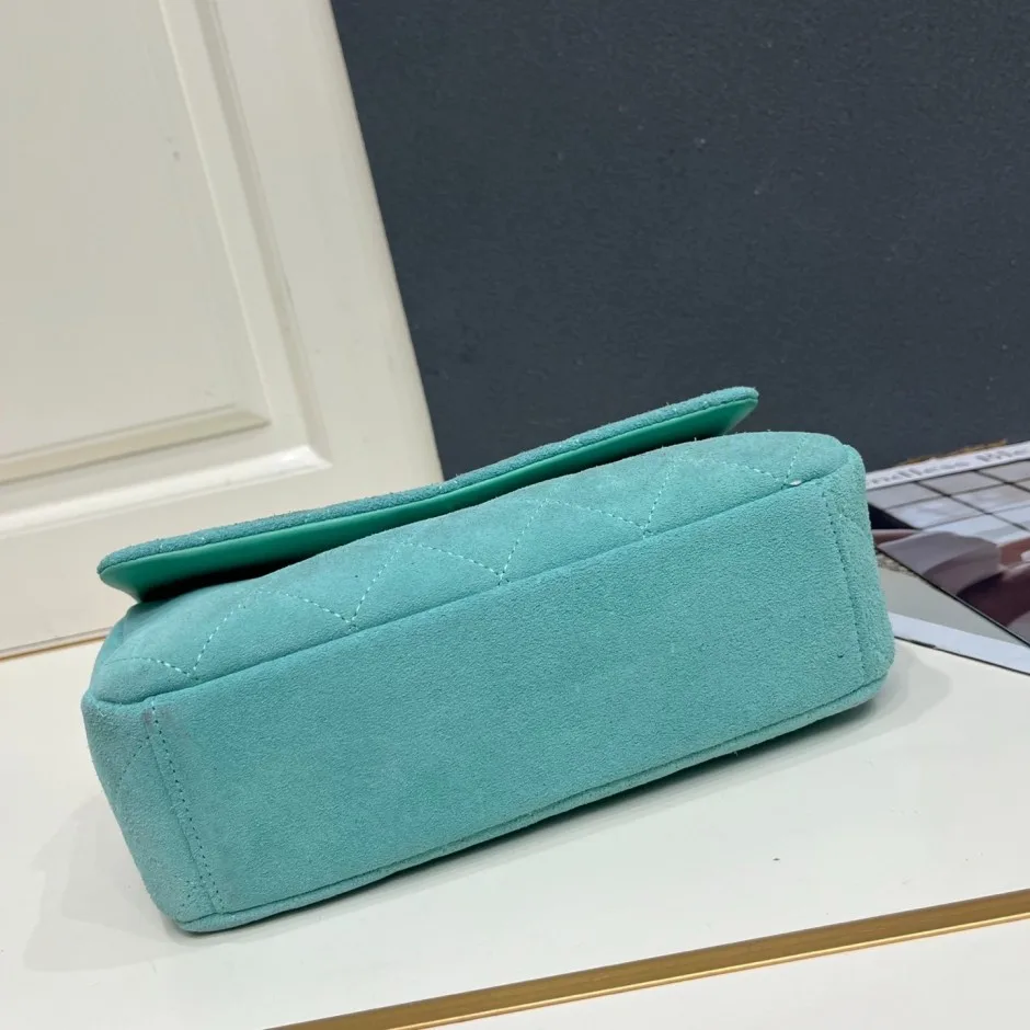 1785755363233755.jpg キルティング スエード ショルダーバッグ シャネル バッグ コピー ターコイズブルー