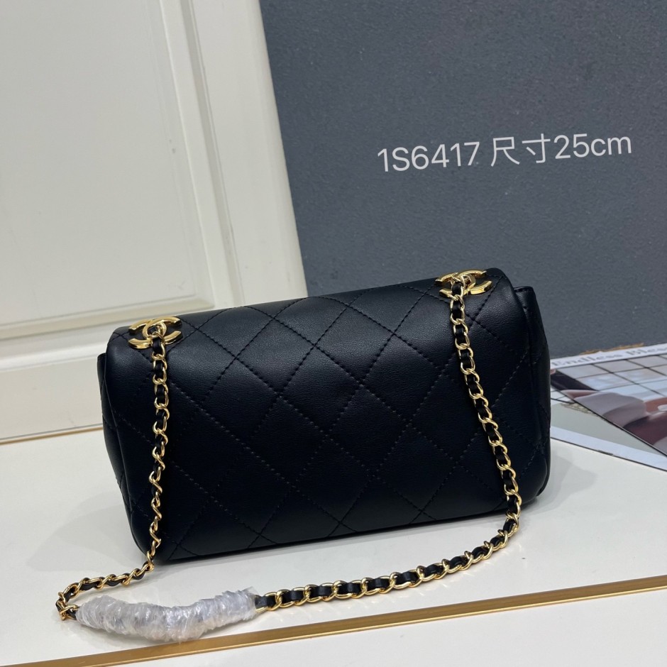 1785755671189921.jpg シャネル バッグ コピー キルティング レザー ショルダーバッグ ブラック