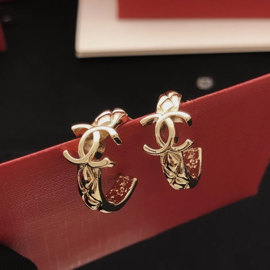 1785811622327788.jpg カジュアル 上品 CCロゴ フープピアス シャネル イヤリング 偽物