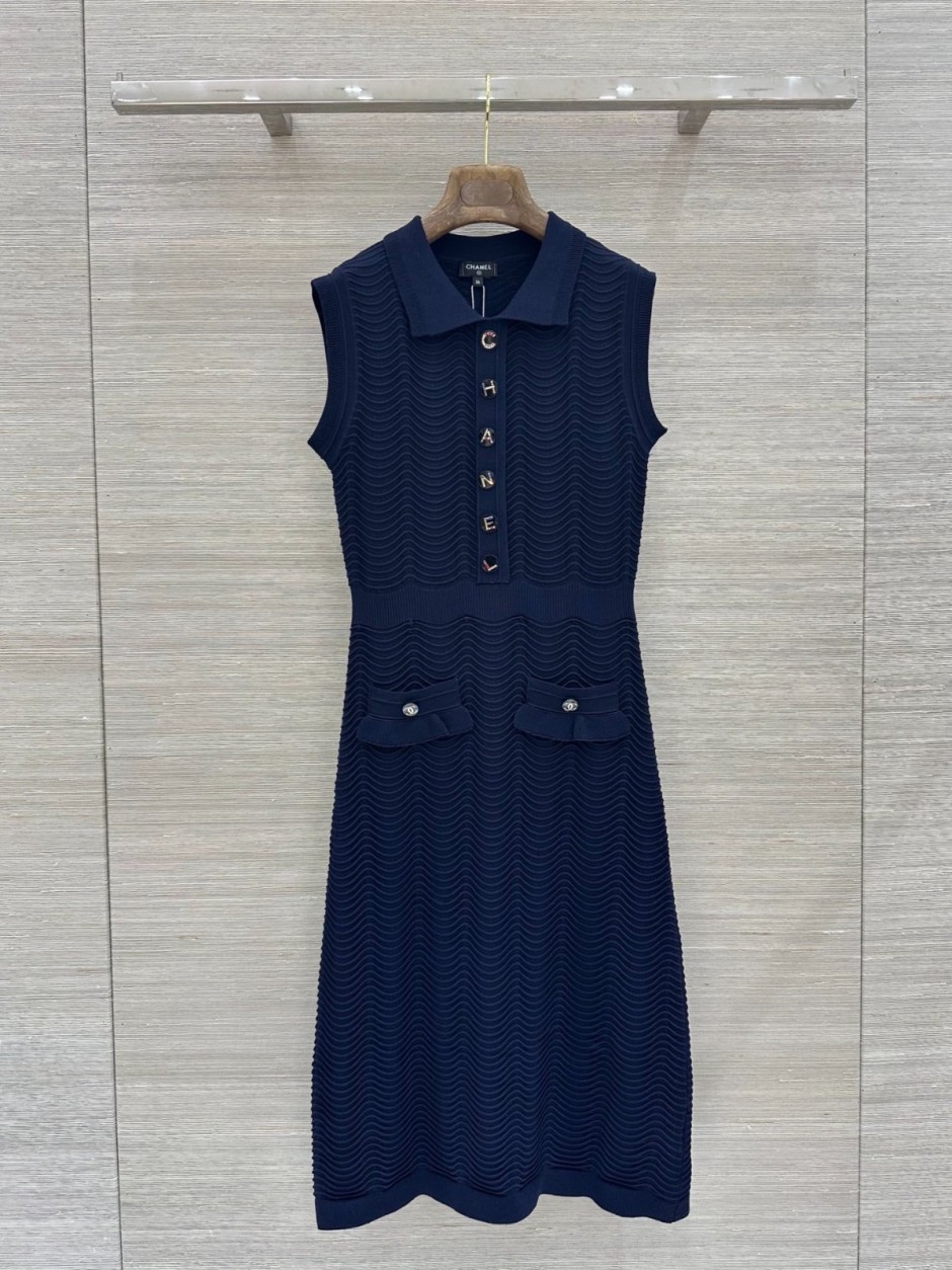 1785844186301555.jpg シャネル ワンピース 偽物 テンセルシルク ノースリーブサマーニットワンピース