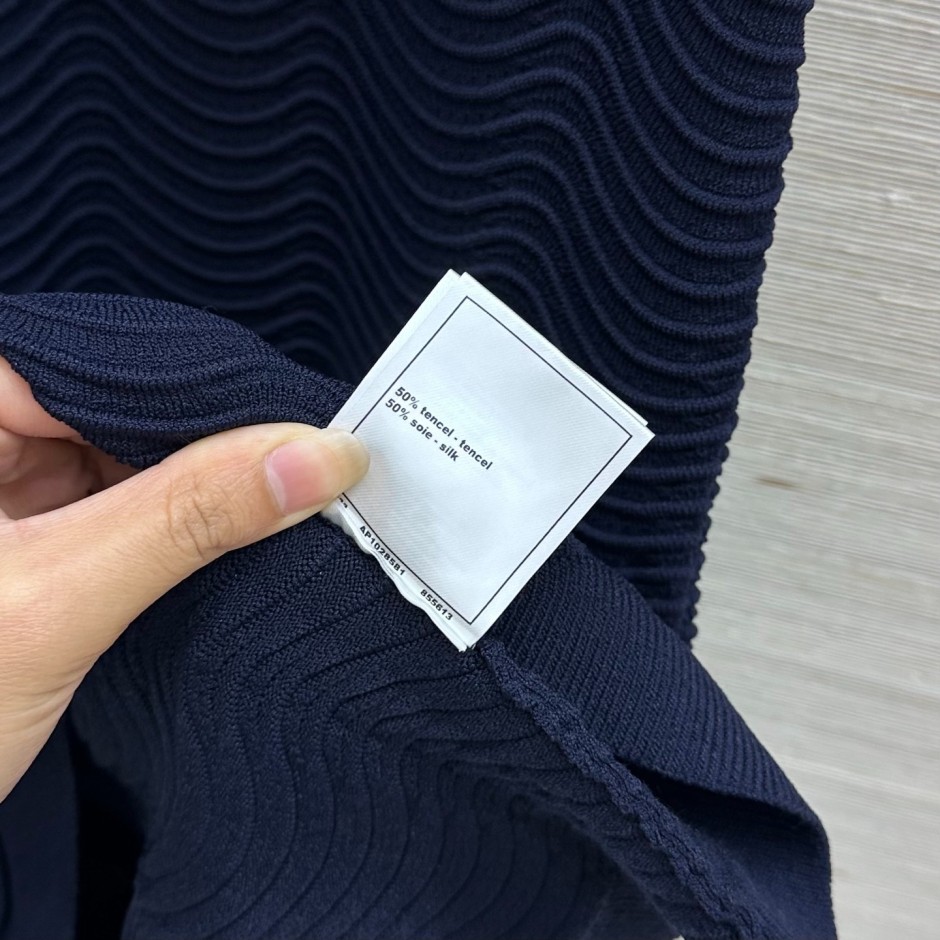 1785844188335046.jpg シャネル ワンピース 偽物 テンセルシルク ノースリーブサマーニットワンピース
