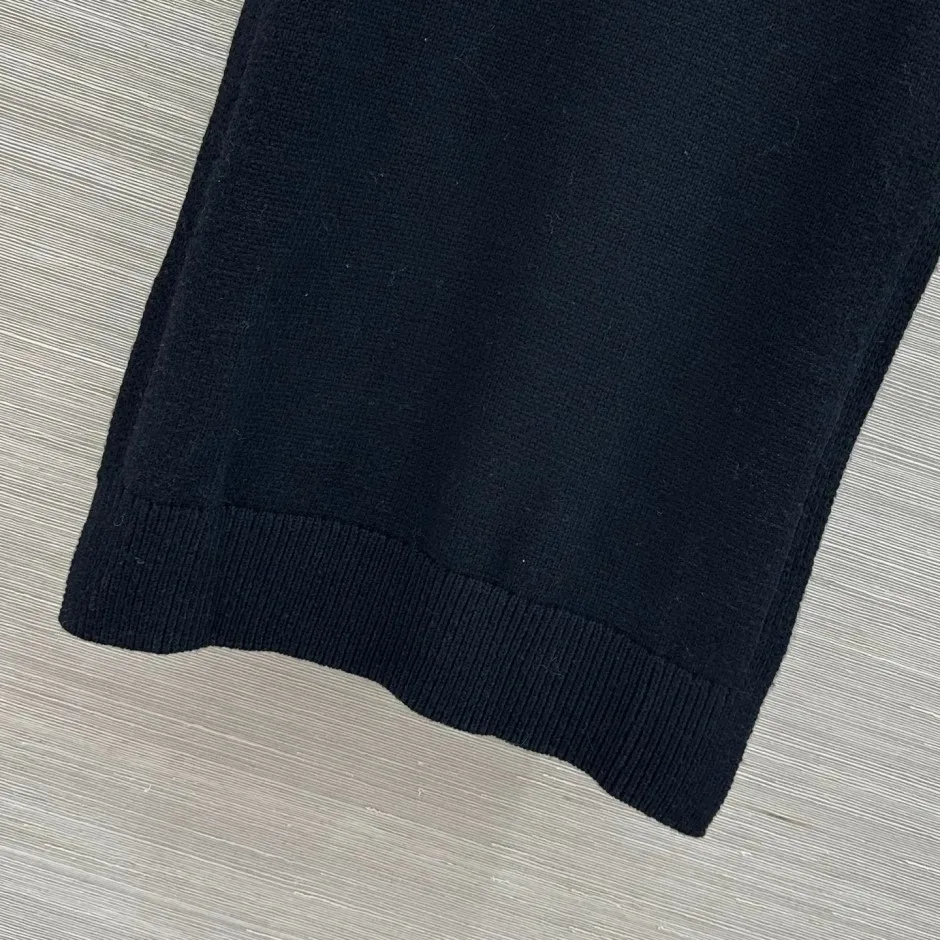 1785908903715434.jpg ココマークボタン ニットベスト シャネル ニット 偽物 カシミヤ混 ブラック