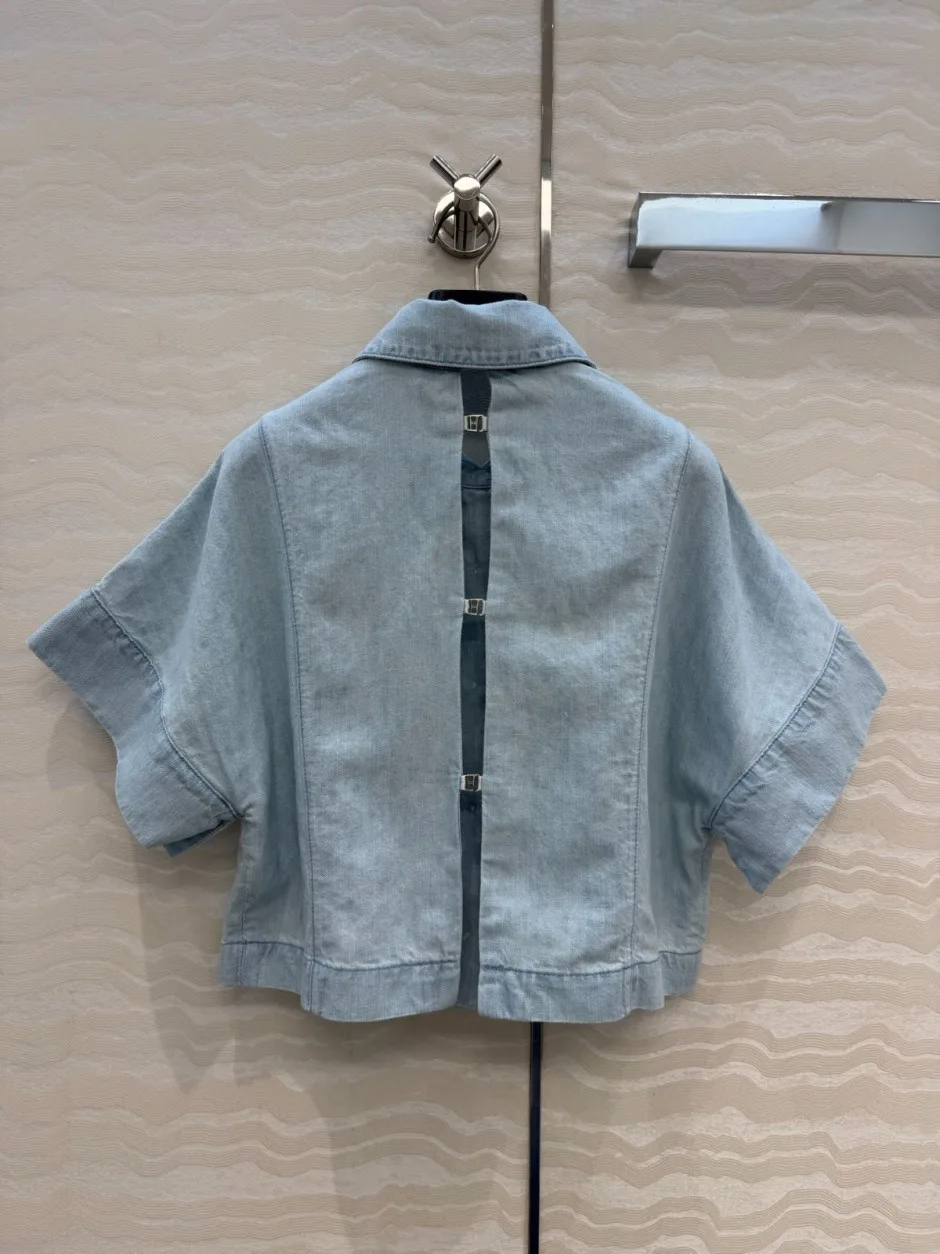 1785914602285532.jpg 爽やか シャネル シャツ 偽物 コットンリネン ショートスリーブシャツ