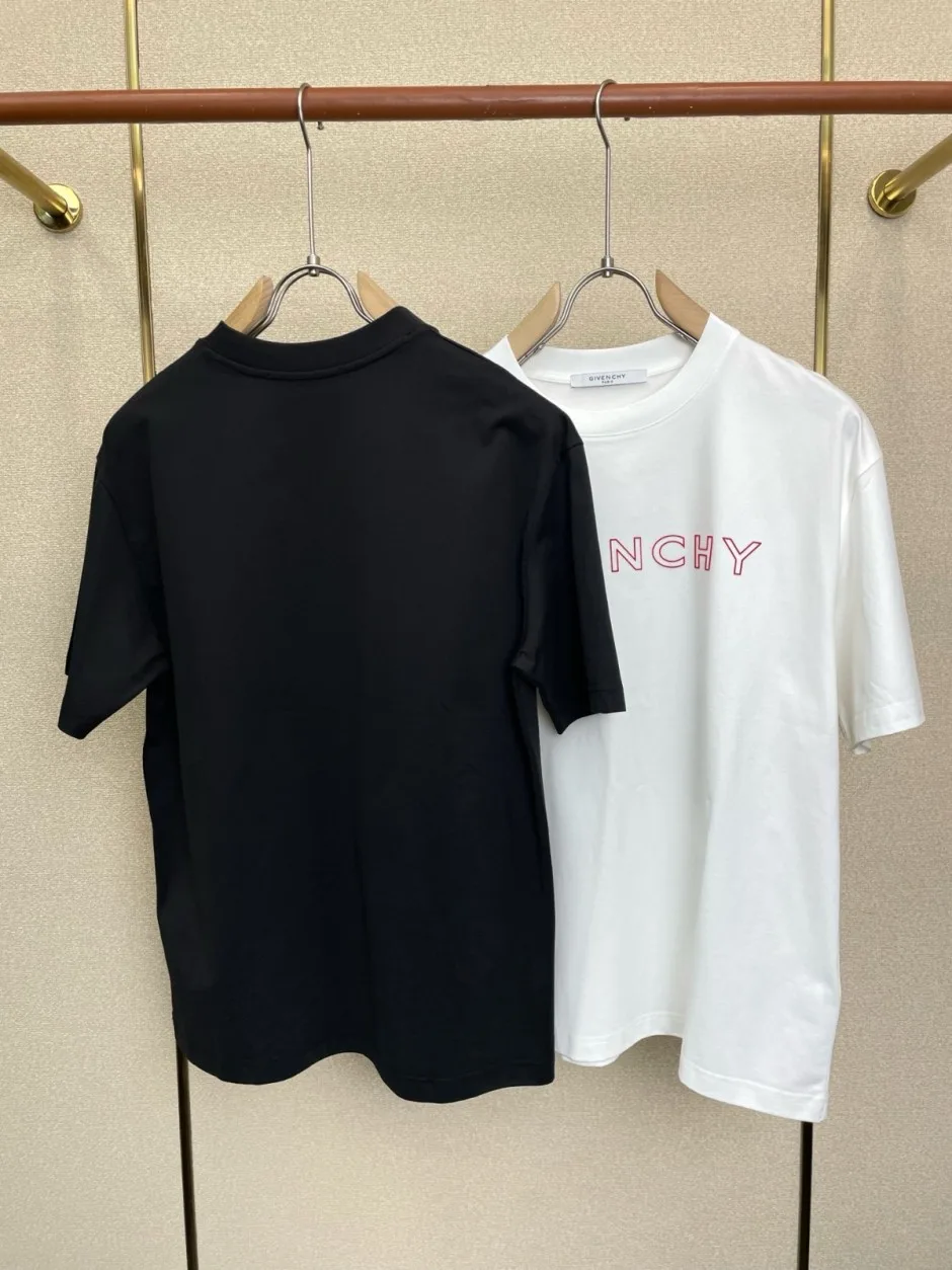 1785992093415493.jpg 定番 合わせやすい ジバンシィ Tシャツ 偽物 ロゴ クルーネック 半袖Tシャツ
