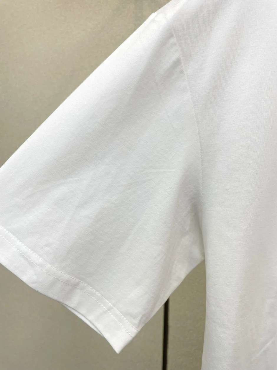 1785992100132933.jpg 定番 合わせやすい ジバンシィ Tシャツ 偽物 ロゴ クルーネック 半袖Tシャツ
