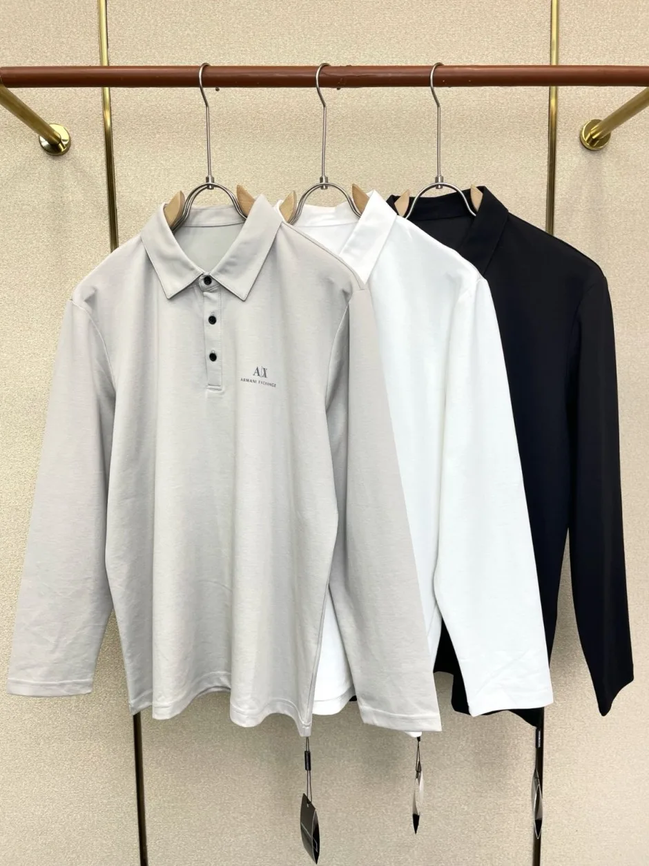 1786005703343853.jpg 洗練された カジュアル アルマーニ Tシャツ コピー 長袖 ポロシャツ