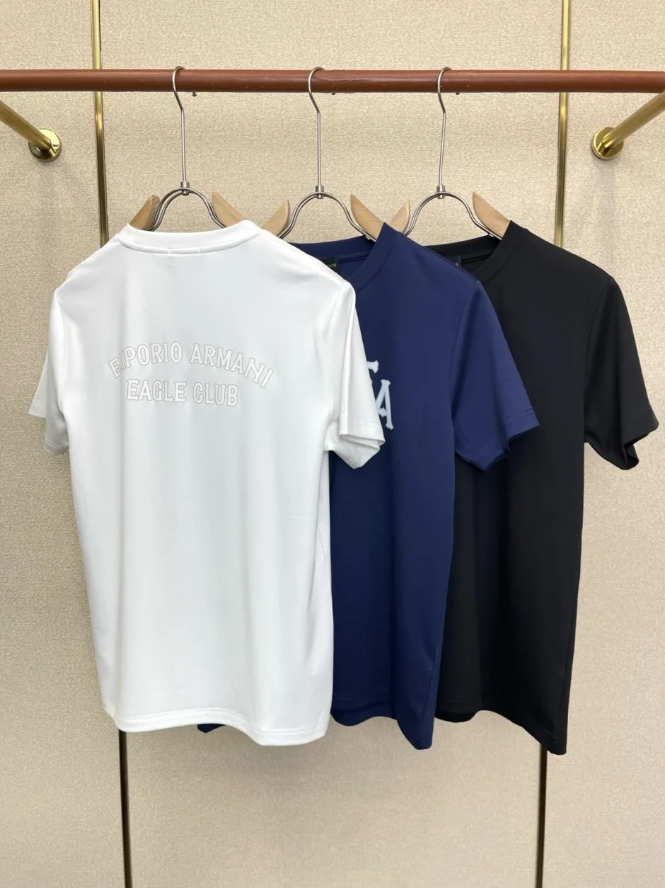 1786008302323534.jpg 定番 カジュアル アルマーニ Tシャツ コピー バックプリント クルーネック 半袖Tシャツ