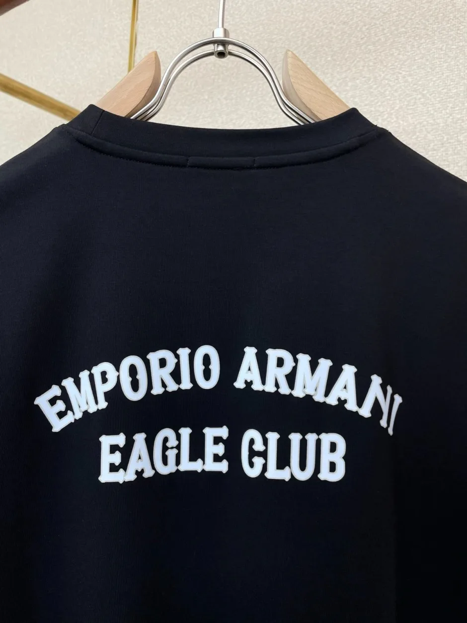 1786008307444038.jpg 定番 カジュアル アルマーニ Tシャツ コピー バックプリント クルーネック 半袖Tシャツ