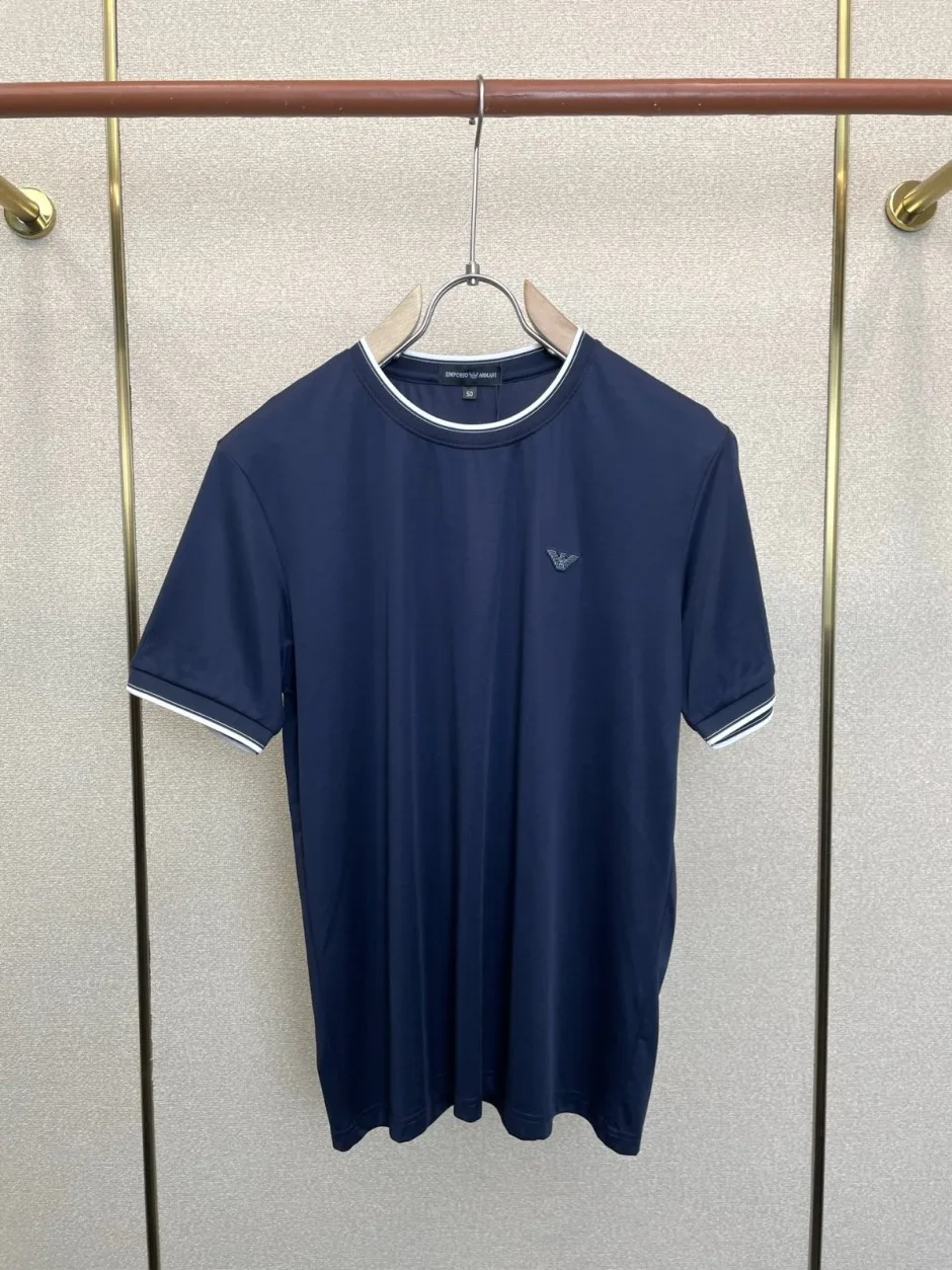カジュアル ルマーニ Tシャツ コピー イーグルロゴ クルーネック 半袖Tシャツ