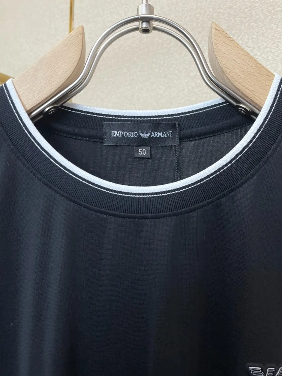 カジュアル ルマーニ Tシャツ コピー イーグルロゴ クルーネック 半袖Tシャツ