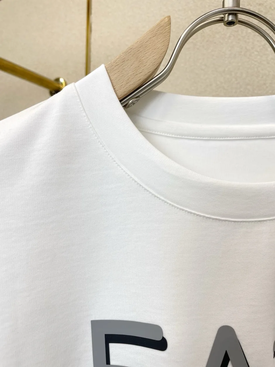 1786013598949712.jpg ベーシック ロゴ入り クルーネック アルマーニ Tシャツ コピー 長袖Tシャツ