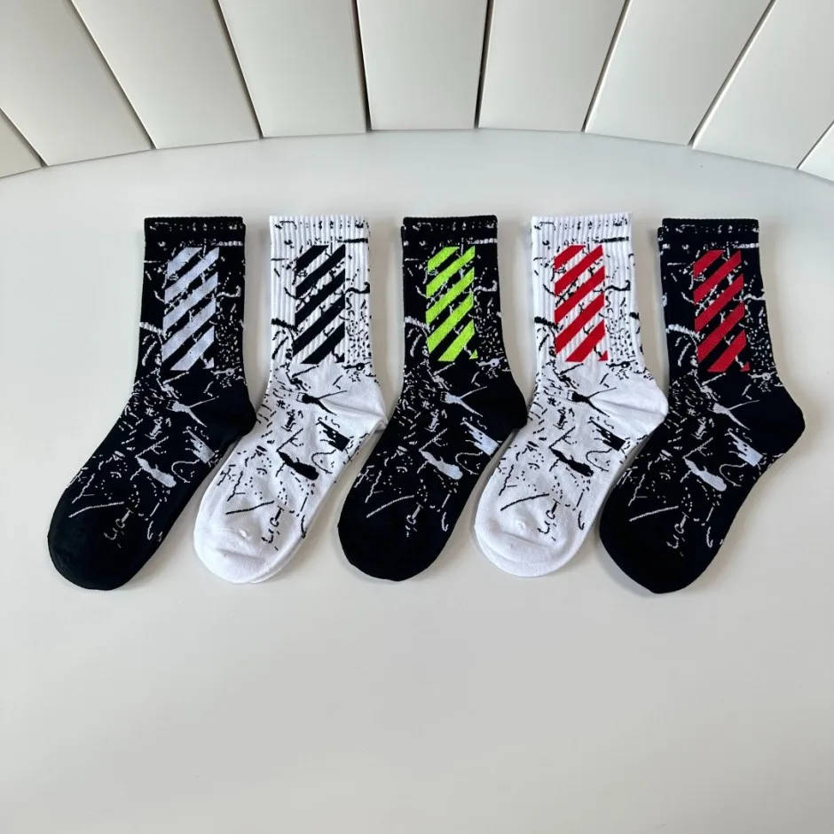 1786078738176747.jpg オフホワイト 靴下 偽物 合わせやすい スタイリッシュ 5足セット ソックス