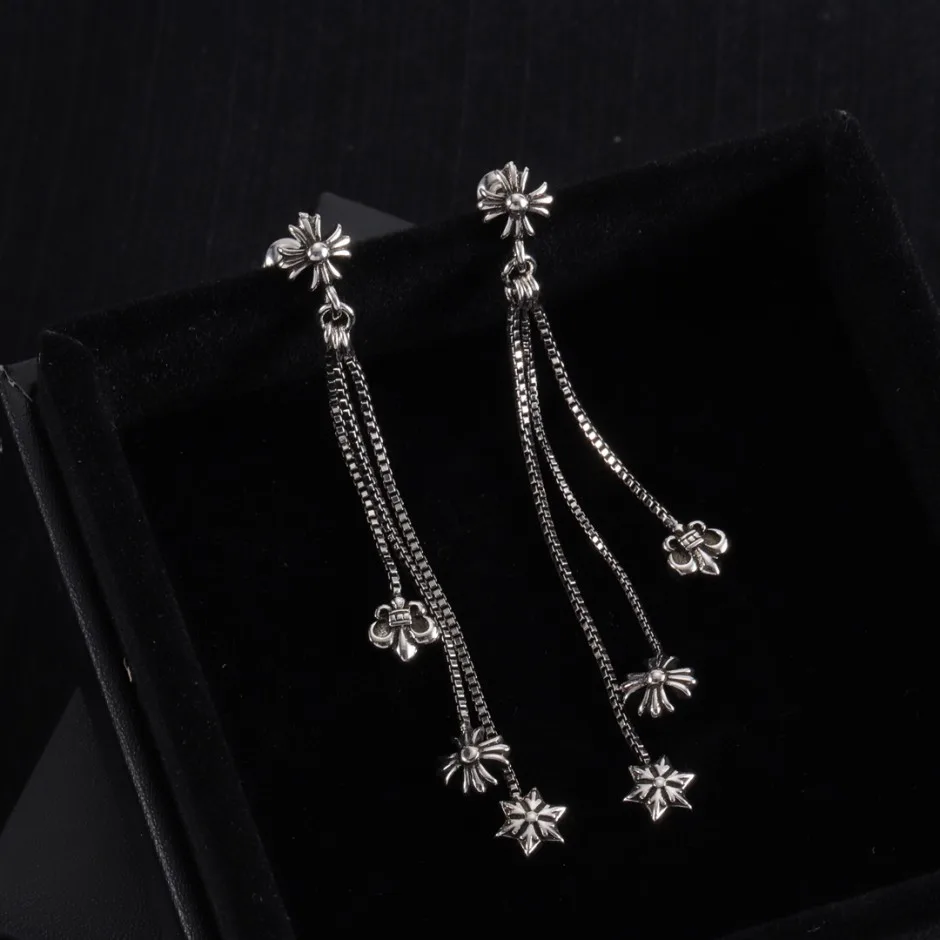 1786179355104311.jpg エレガント スタイリッシュ チェーンピアス クロムハーツ イヤリング 偽物