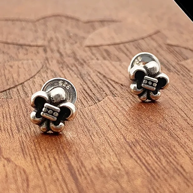 1786180431949598.jpg BSフレア モチーフ スタッドピアス クロムハーツ イヤリング 偽物 合わせやすい