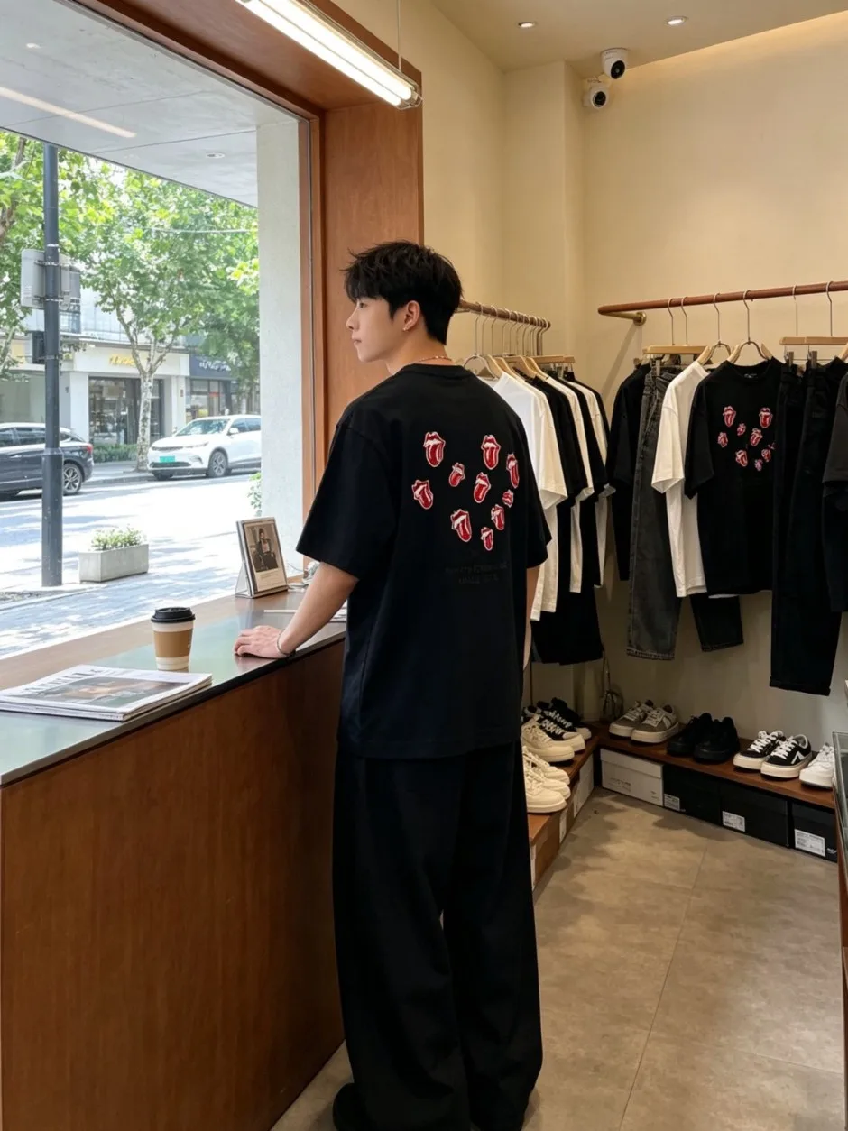 カジュアル クロムハーツ Tシャツ 偽物 刺繍入り クルーネック 半袖Tシャツ