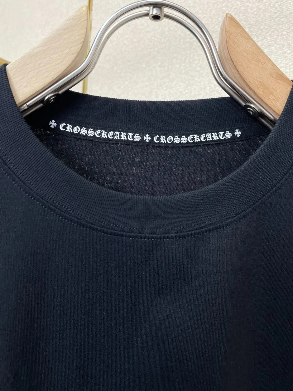 クロムハーツ Tシャツ 偽物 プリント カジュアル クルーネック 半袖Tシャツ