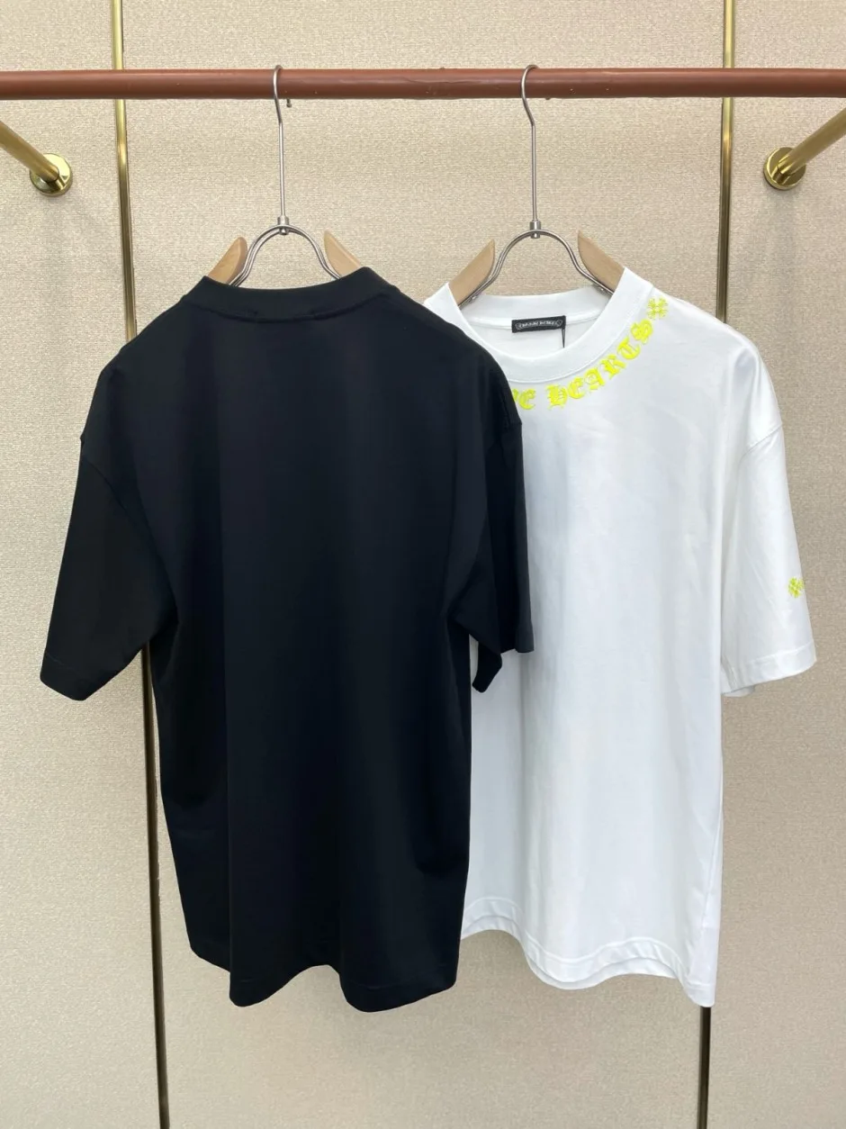 カジュアル おしゃれ クロムハーツ Tシャツ 偽物 クルーネック 半袖Tシャツ