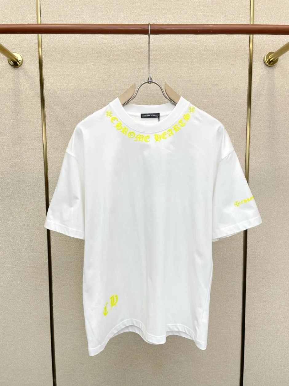 カジュアル おしゃれ クロムハーツ Tシャツ 偽物 クルーネック 半袖Tシャツ