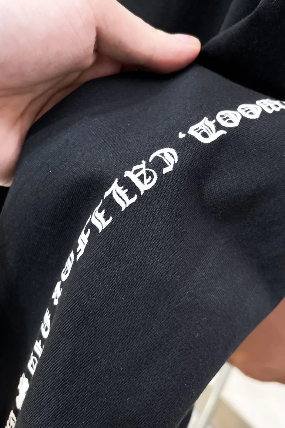 1786262304501417.jpg ストリート カジュアル クロムハーツ Tシャツ 偽物 コットン 長袖Tシャツ ブラック