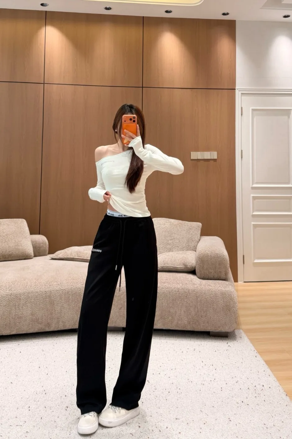 1786326865699381.webp ウエストロゴ スウェットパンツ クロムハーツ パンツ 偽物 ブラック