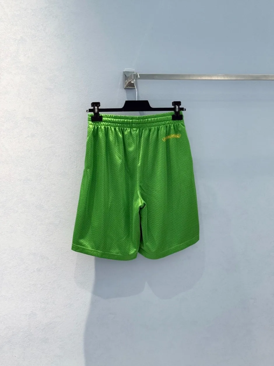 1786345179526279.webp クロムハーツ パンツ 偽物 カジュアル コットン メッシュショートパンツ グリーン