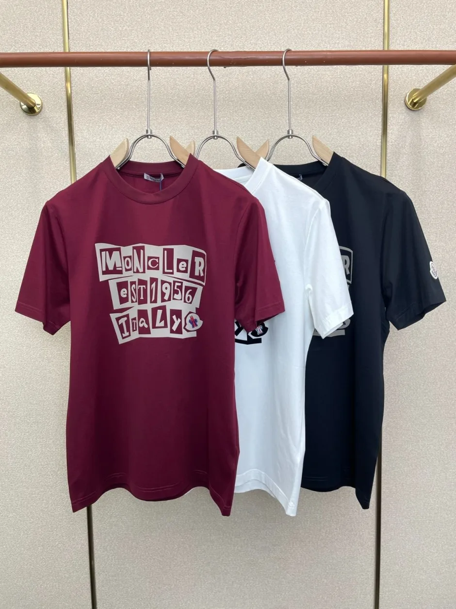 1786425831308051.webp カジュアル 合わせやすい モンクレール Tシャツ 偽物 プリント 半袖Tシャツ