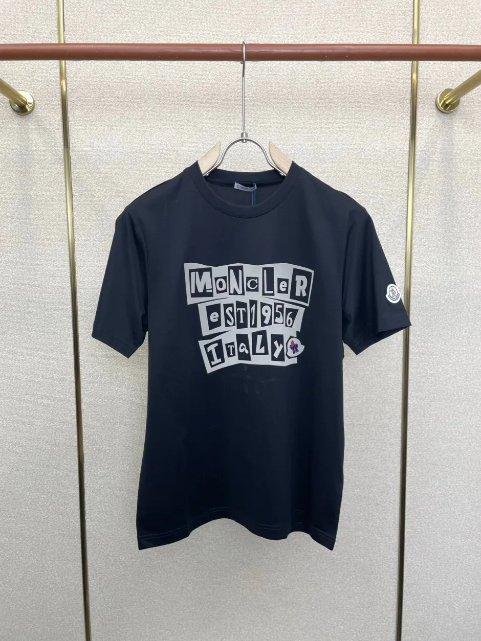 1786425831384911.webp カジュアル 合わせやすい モンクレール Tシャツ 偽物 プリント 半袖Tシャツ