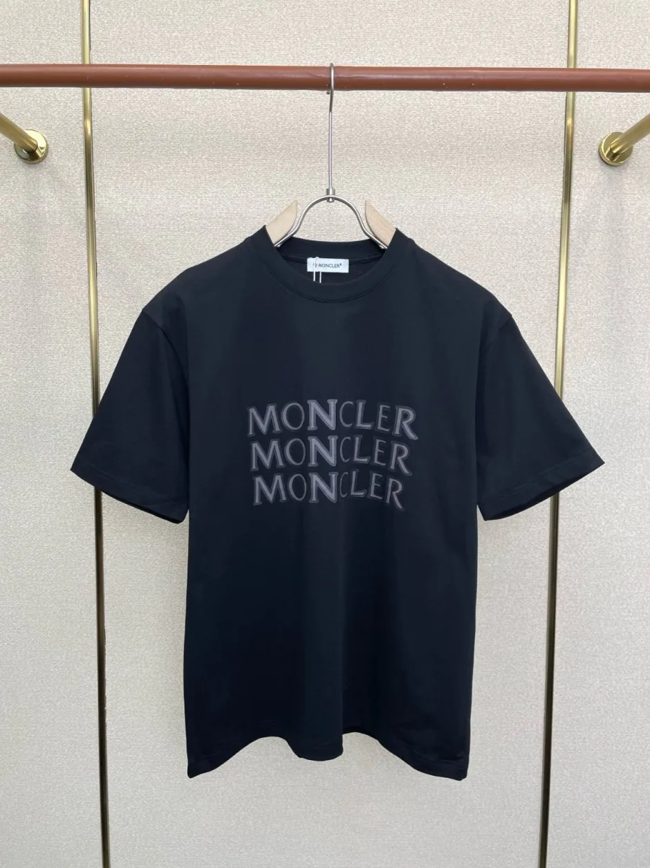 1786431110644907.webp カジュアル ロゴプリント モンクレール Tシャツ 偽物 クルーネック 半袖Tシャツ