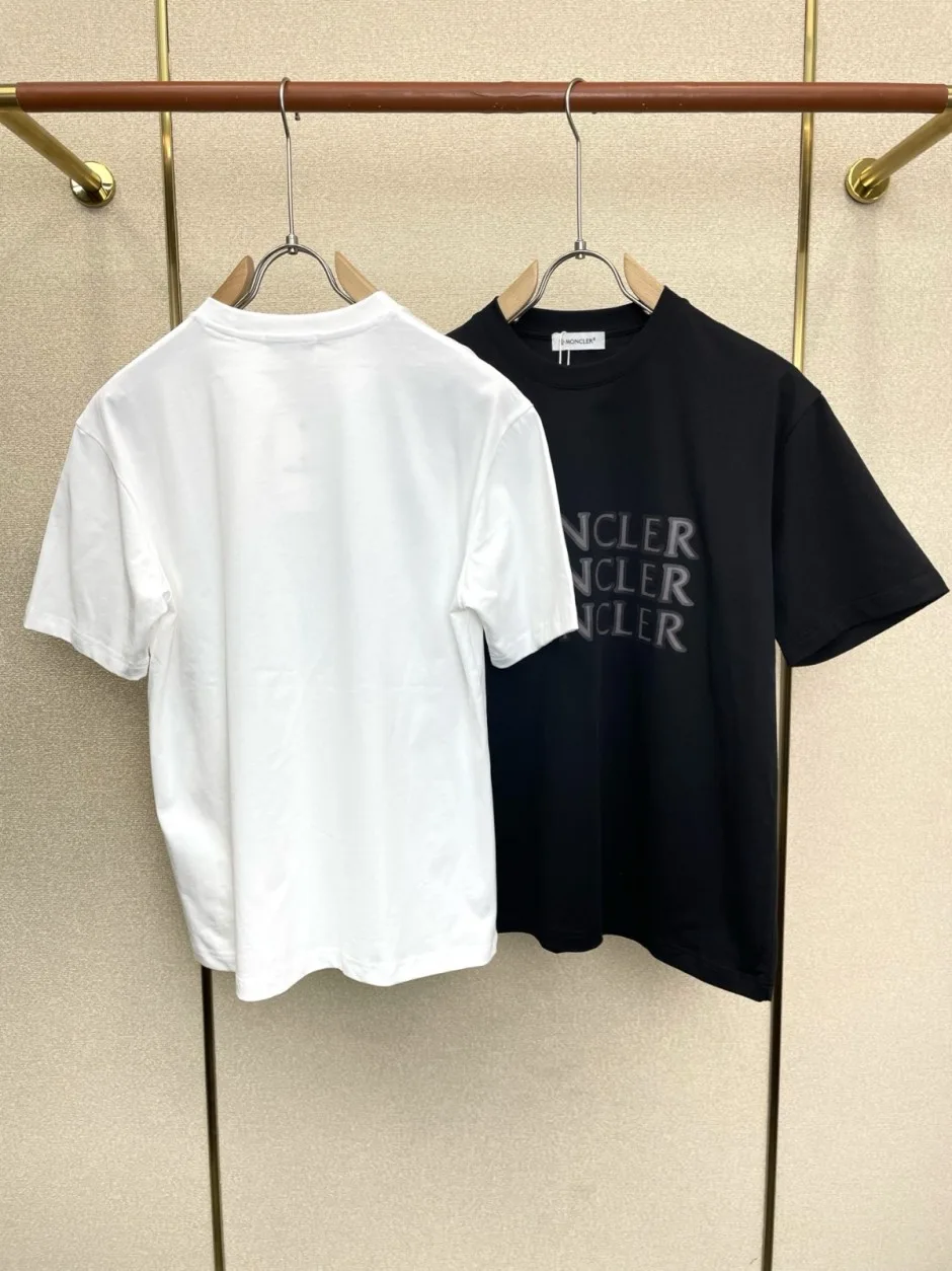 1786431110749069.webp カジュアル ロゴプリント モンクレール Tシャツ 偽物 クルーネック 半袖Tシャツ