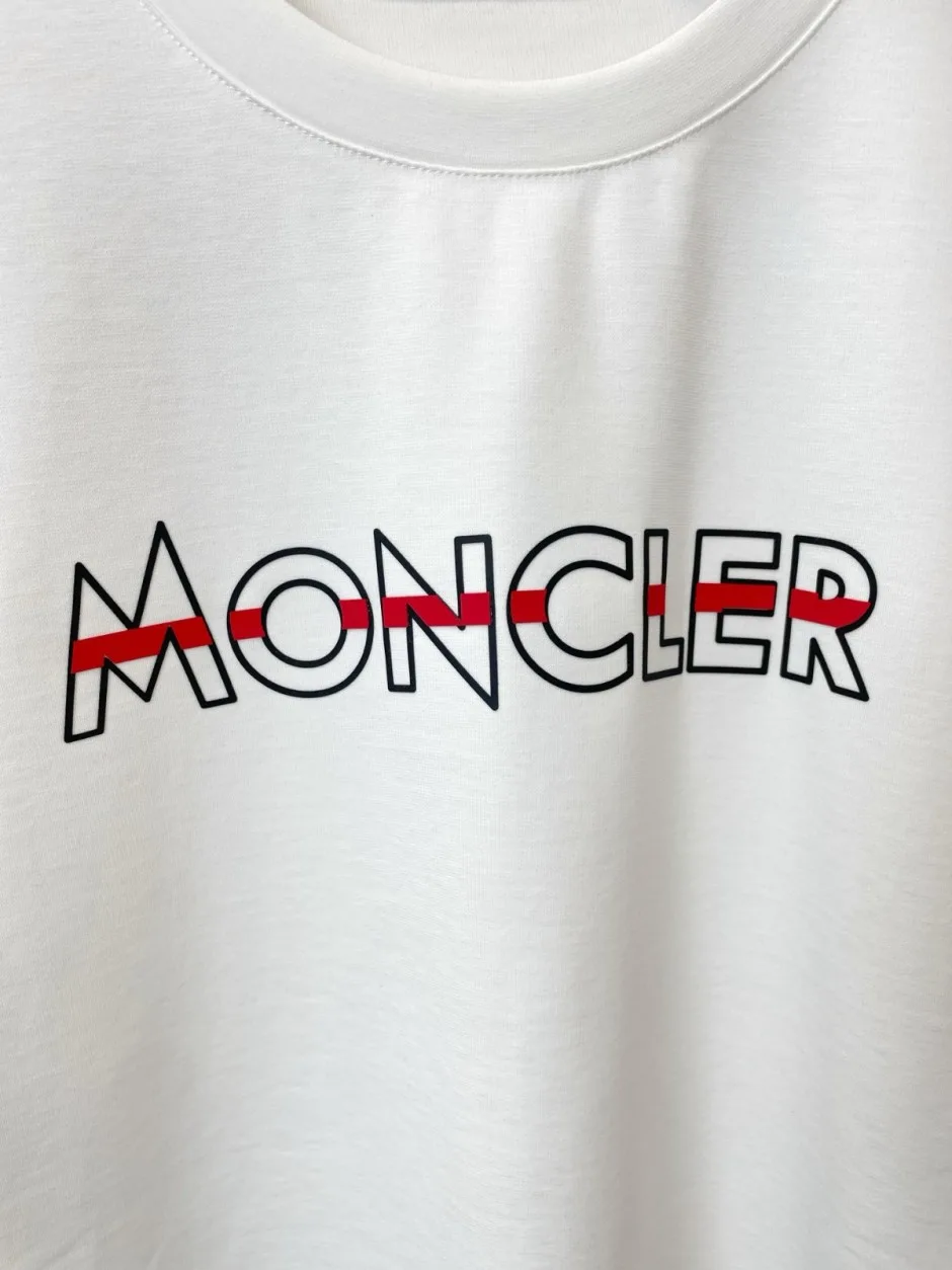 シンプル 洗練された ロゴプリント モンクレール Tシャツ 偽物 長袖Tシャツ 合わせやすい