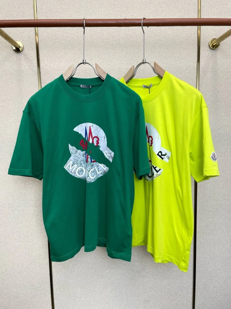 1786434464955455.webp カジュアル プリント モンクレール Tシャツ 偽物 クルーネック 半袖Tシャツ