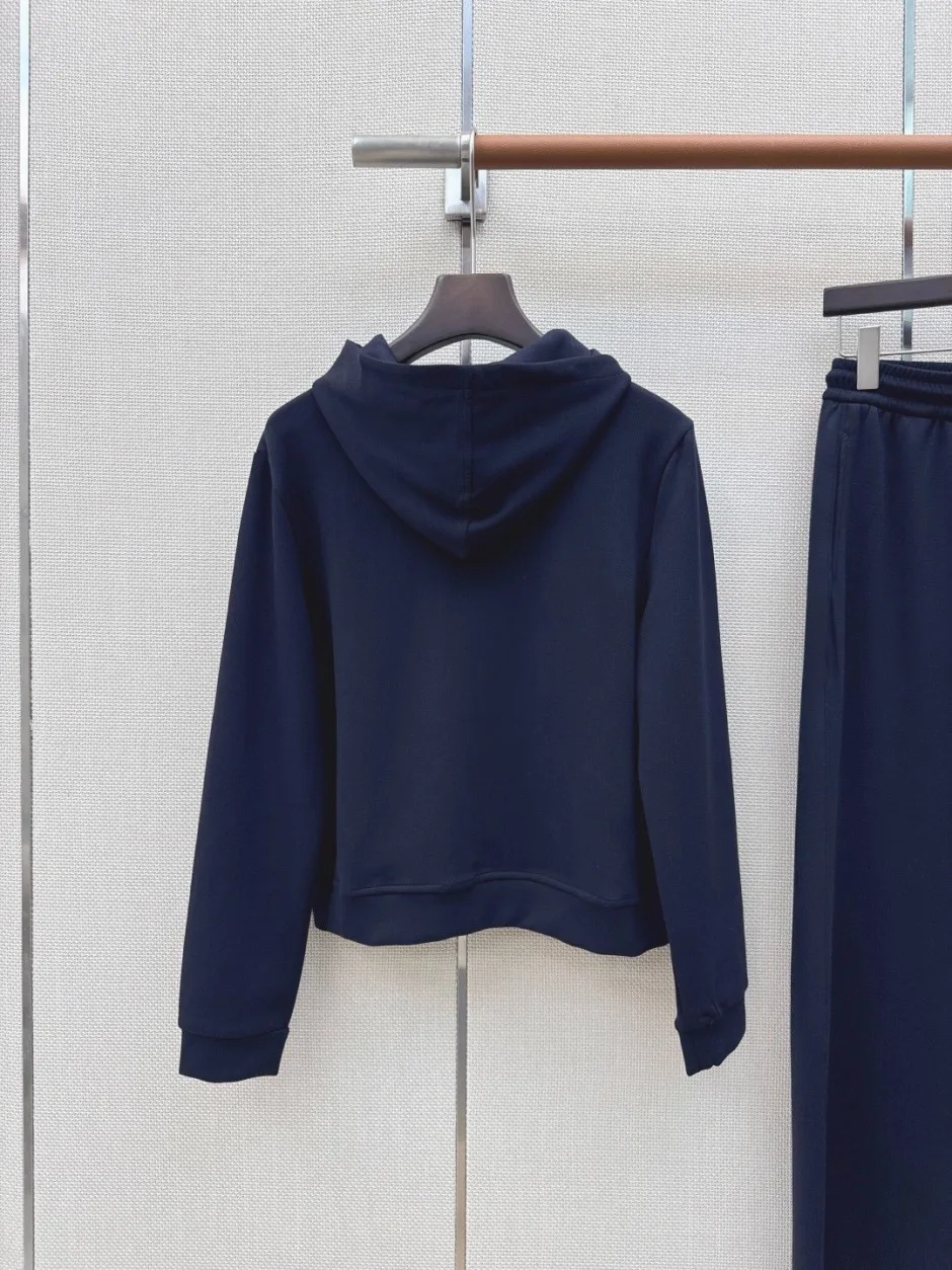 ラルフローレン セットアップ 偽物 ジップアップパーカー＆ワイドパンツ 上下セット ネイビー