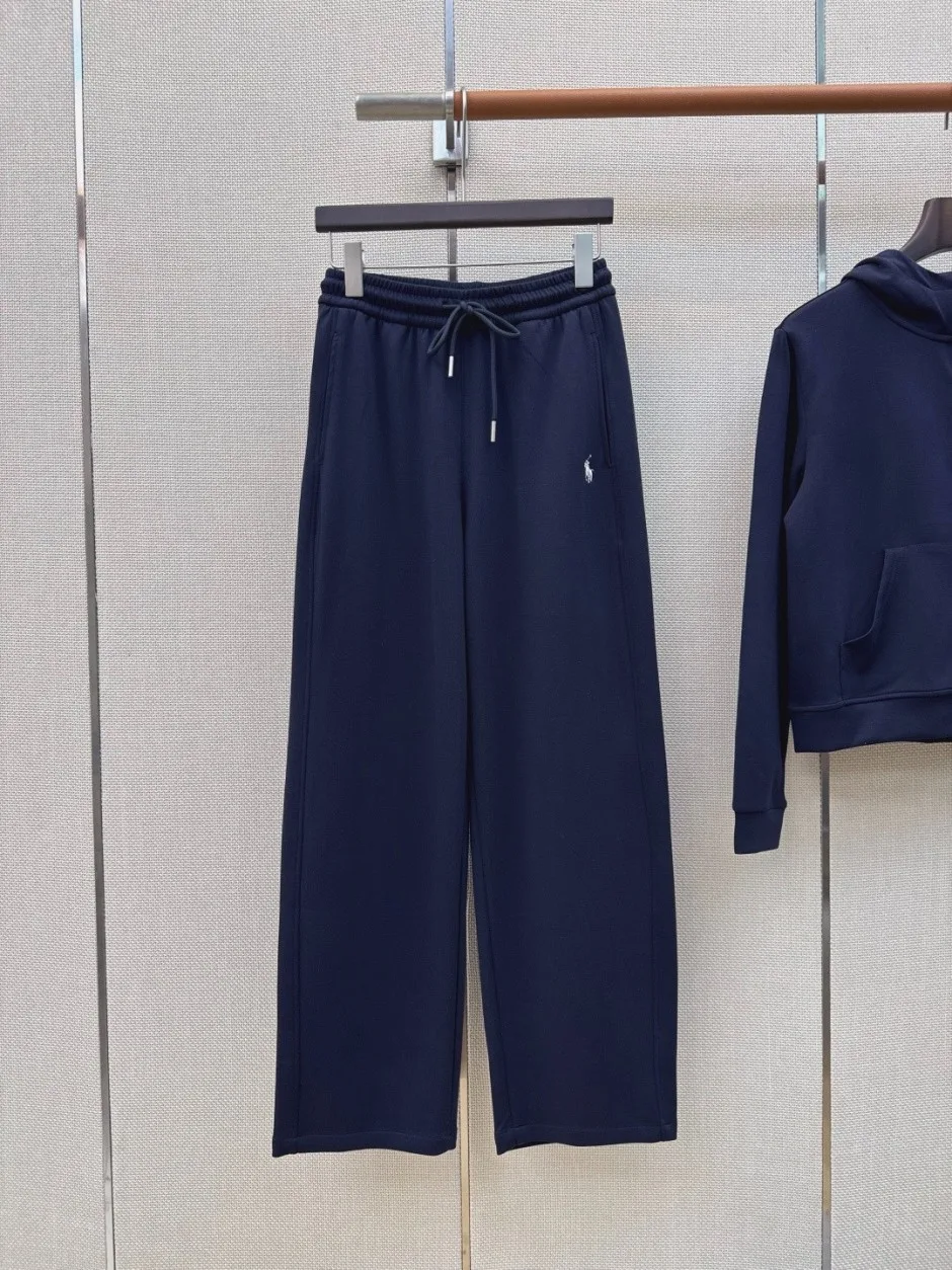 ラルフローレン セットアップ 偽物 ジップアップパーカー＆ワイドパンツ 上下セット ネイビー
