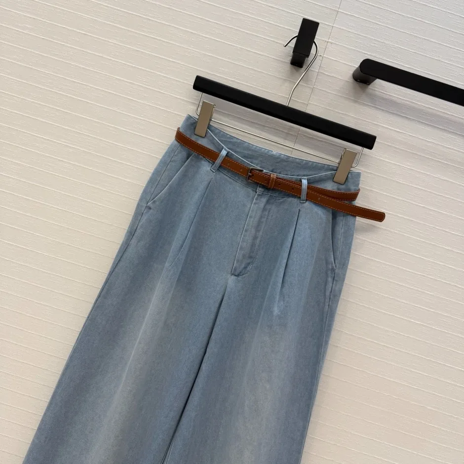 1786589954841874.webp ベルト付き ワイドデニムパンツ ラルフローレン ジーンズ 偽物 合わせやすい