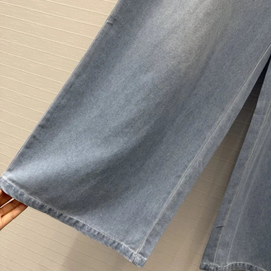 1786589957770502.webp ベルト付き ワイドデニムパンツ ラルフローレン ジーンズ 偽物 合わせやすい