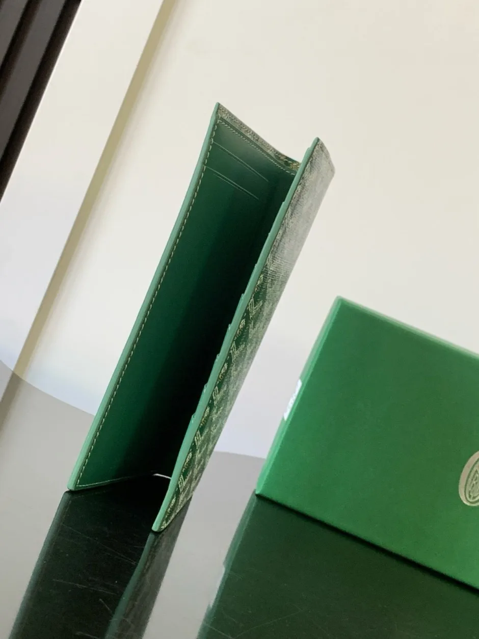1786950749653306.webp エレガント 二つ折り 長財布 ゴヤール スーパーコピー パスポートケース グリーン