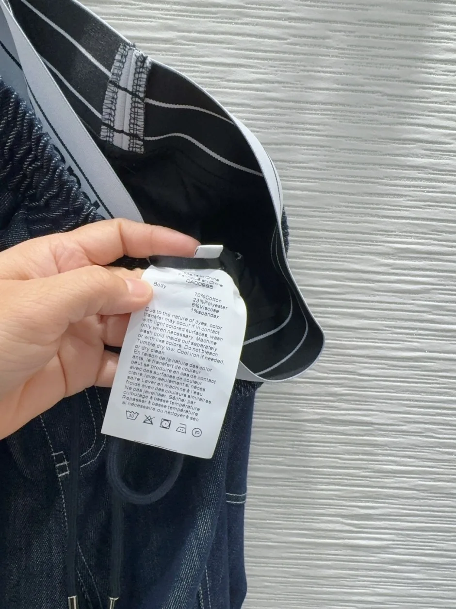 ロゴ入り ダブルウエスト デニムパンツ アレキサンダーワング ジーンズ コピー ブルー