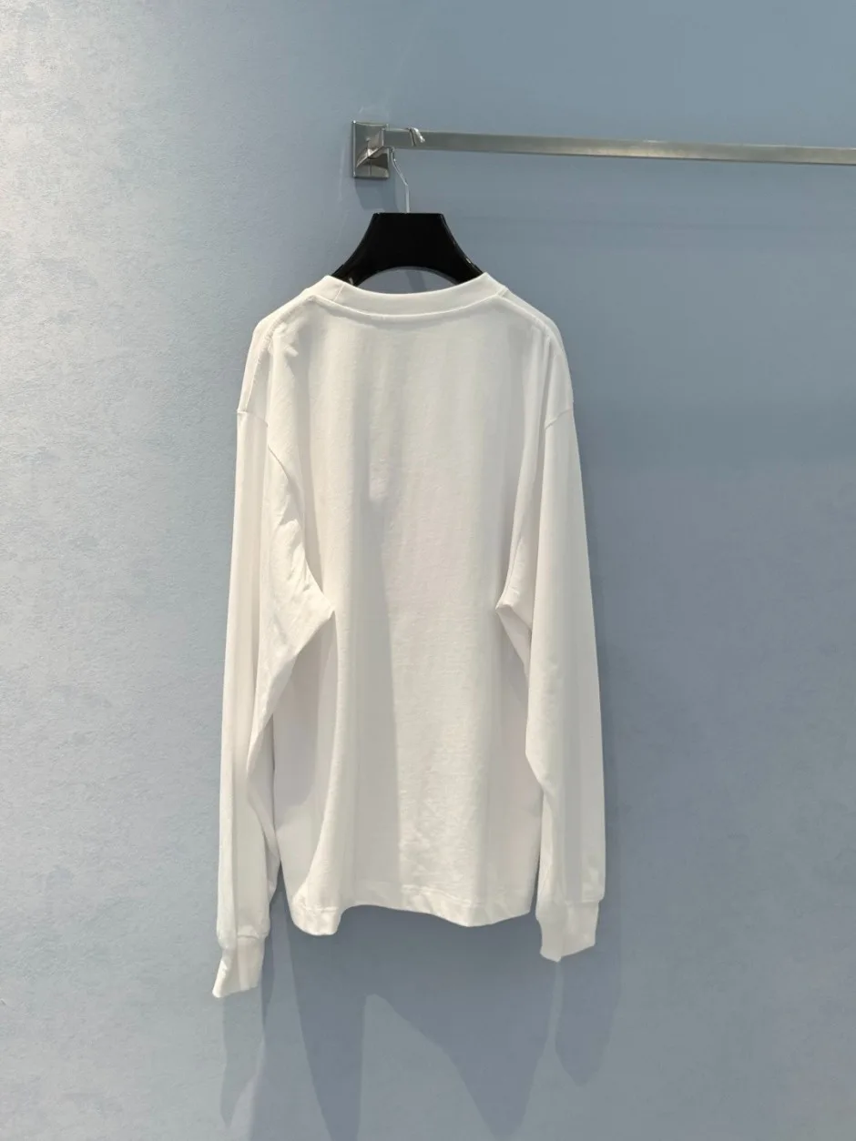 1787106264993752.webp 定番 カジュアル アレキサンダーワング Tシャツ コピー コットン 長袖Tシャツ ホワイト