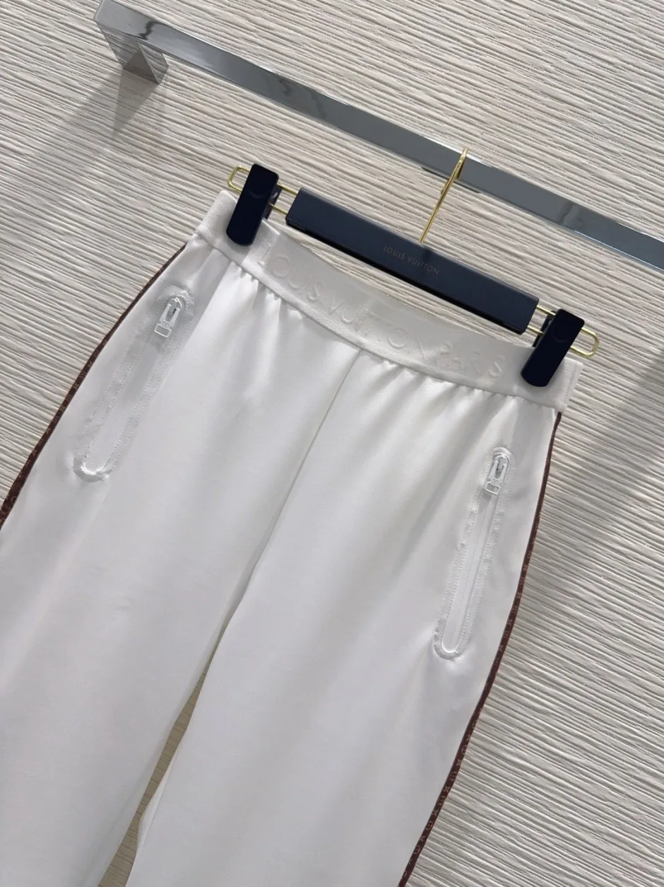 モノグラムアクセント フレアパンツ ルイ・ヴィトン パンツ コピー ホワイト