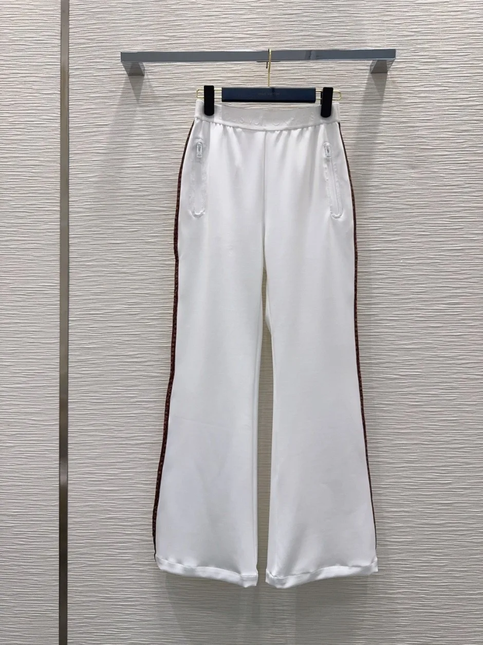 モノグラムアクセント フレアパンツ ルイ・ヴィトン パンツ コピー ホワイト