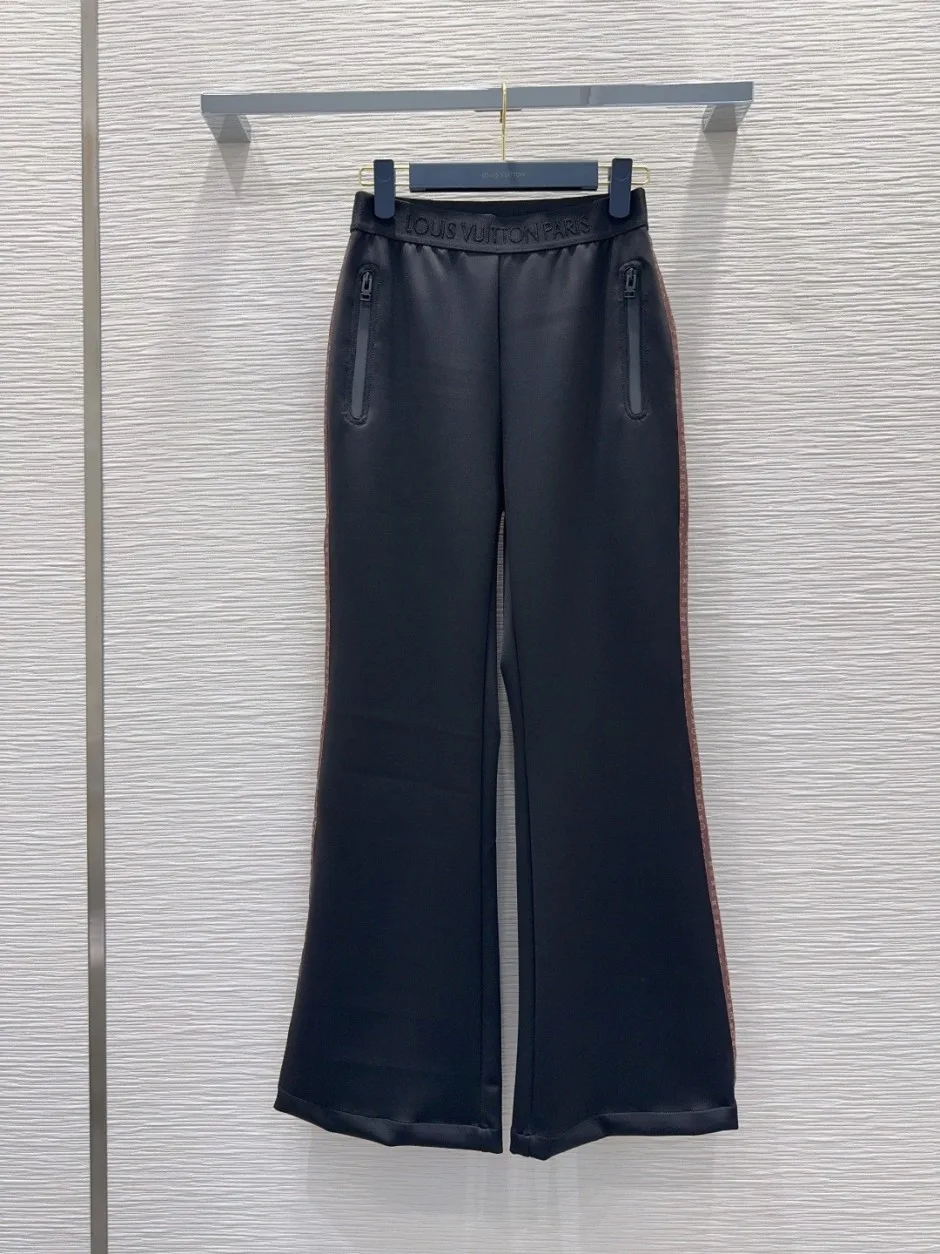 モノグラムアクセント フレアパンツ ルイ・ヴィトン パンツ コピー ブラック