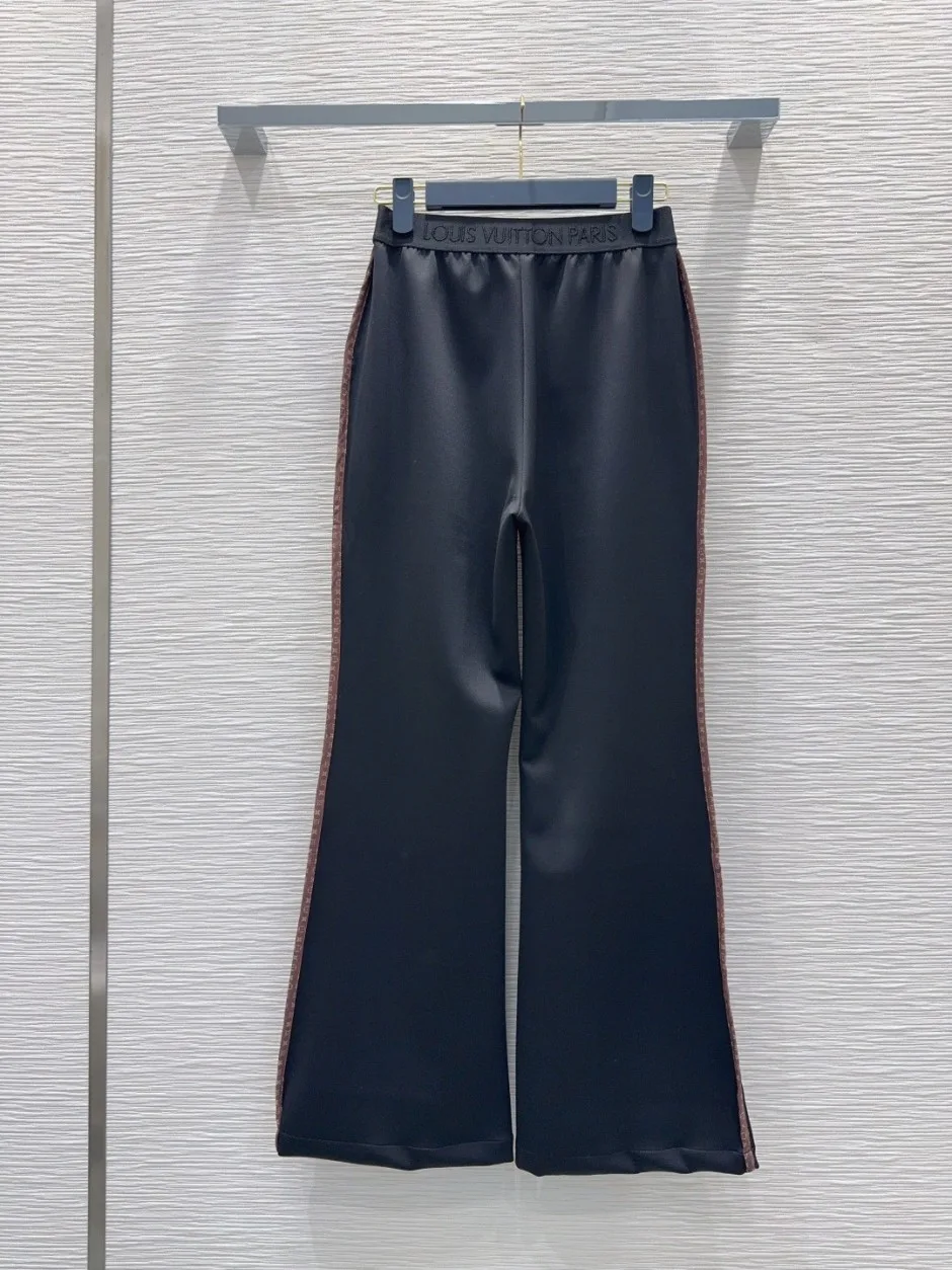 モノグラムアクセント フレアパンツ ルイ・ヴィトン パンツ コピー ブラック