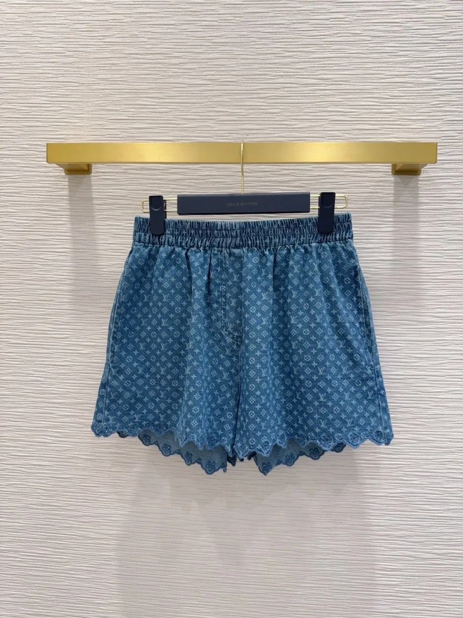 モノグラム･デニム ミニショートパンツ ルイ・ヴィトン パンツ コピー 合わせやすい