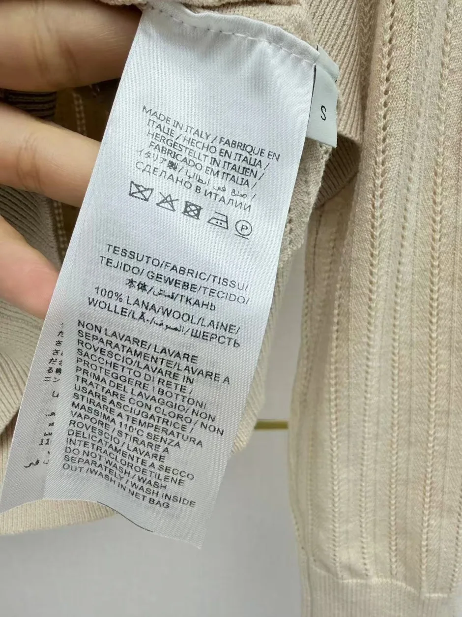 洗練された ウール ニットポロシャツ グッチ ニット 偽物 ストライプ ホワイト