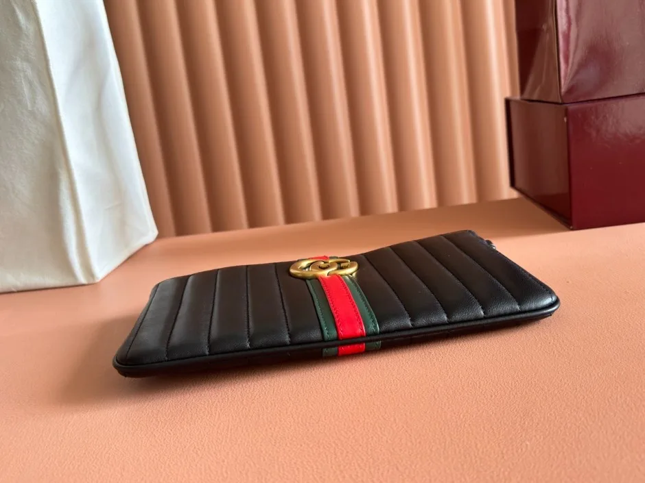 キルティング ウェブストライプ ダブルG クラッチバッグ グッチ スーパーコピー ブラック