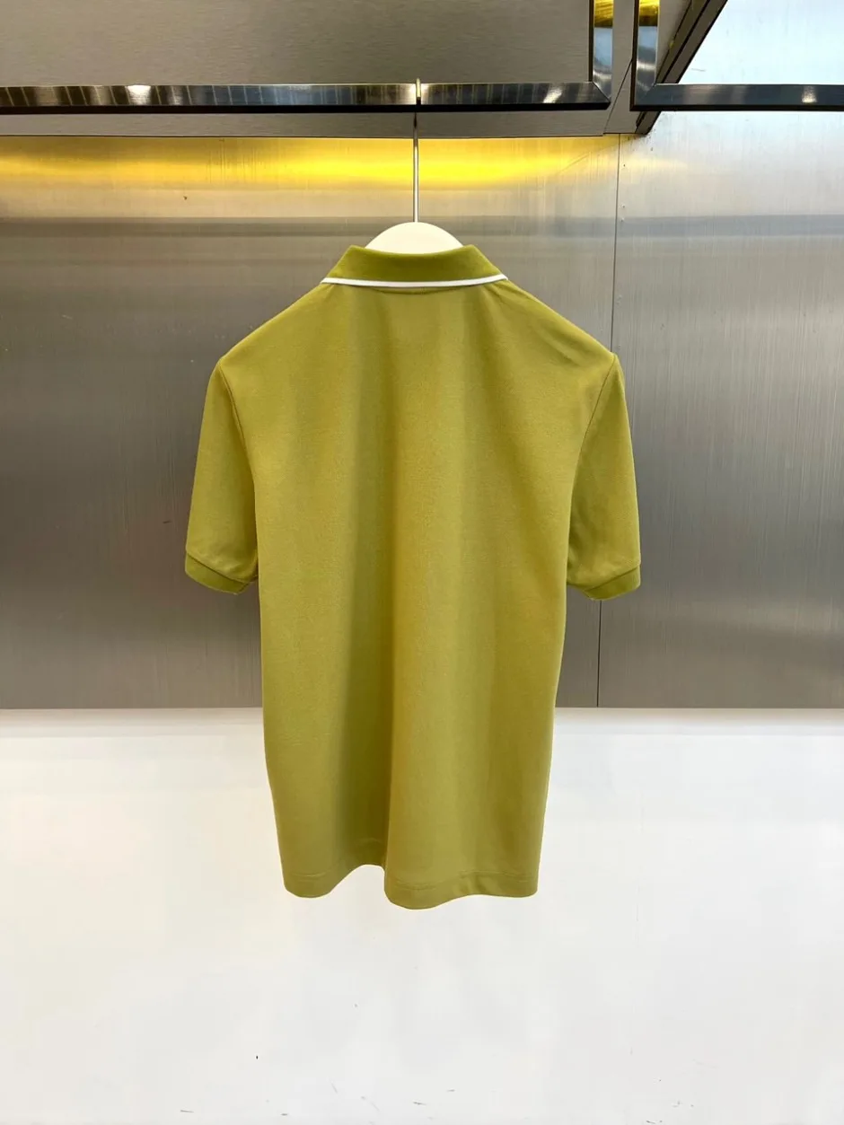 上品 カジュアル エルメス Tシャツ コピー 半袖ポロシャツ グリーン
