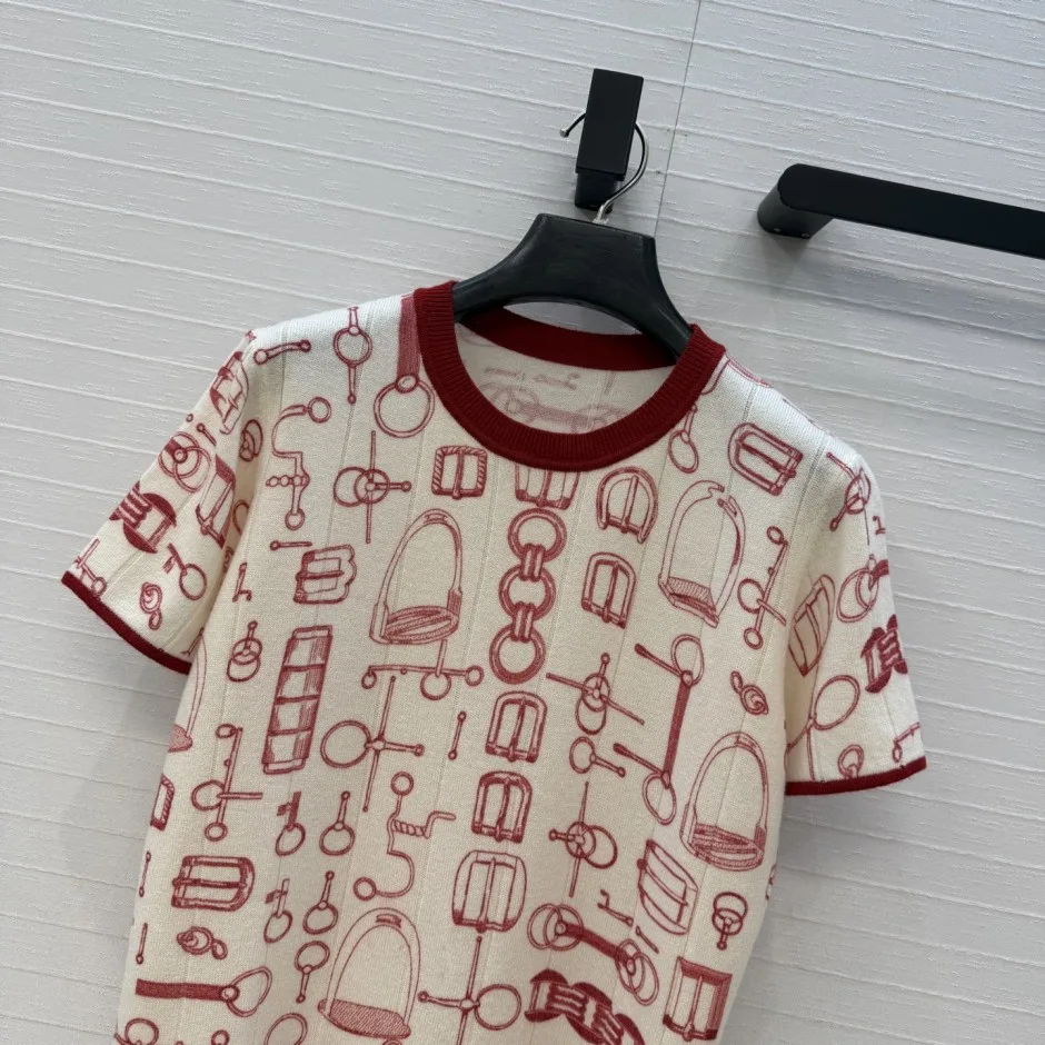 1787740246687316.webp お洒落 上品 カシミヤ ショートスリーブニット エルメス ニット コピー アイボリー