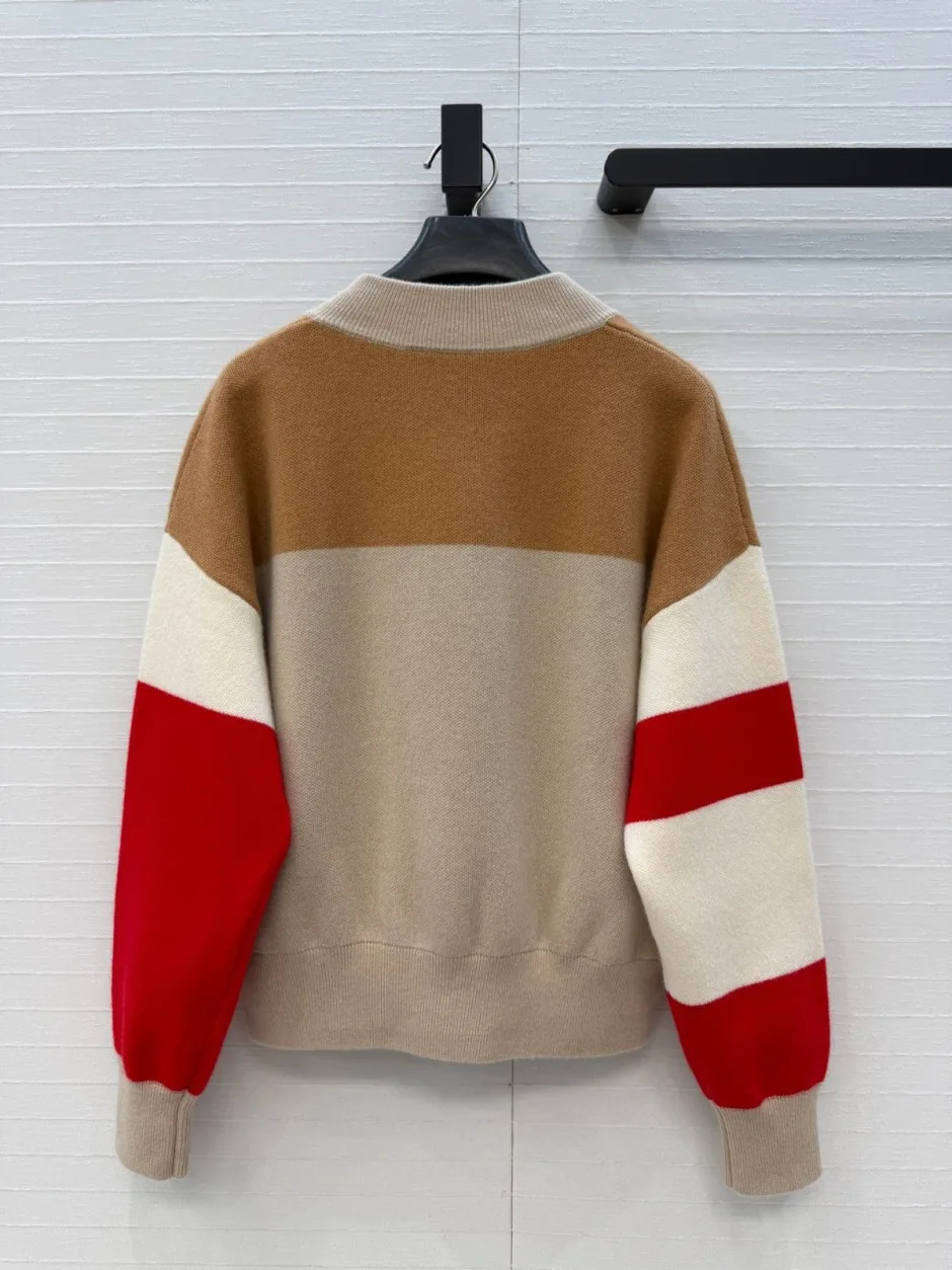 1787803223673592.webp 配色 カシミヤ ニットジャケット エルメス ジャケット コピー ブルゾン