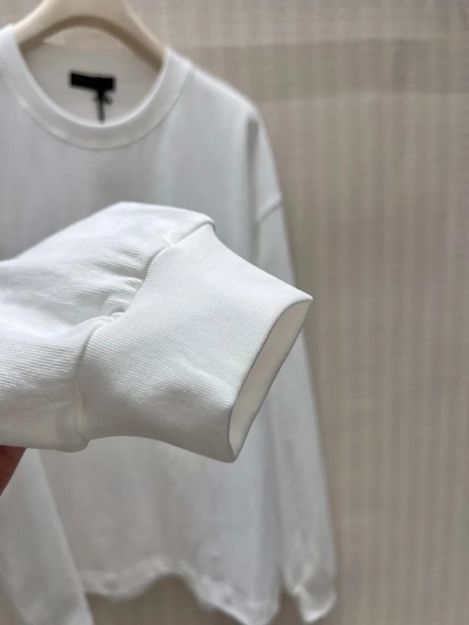 1787999950756311.webp シンプル 合わせやすい プラダ Tシャツ コピー コットン 長袖Tシャツ ホワイト